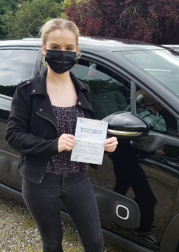 Amy passing her driving test on the 23rd June 2022.